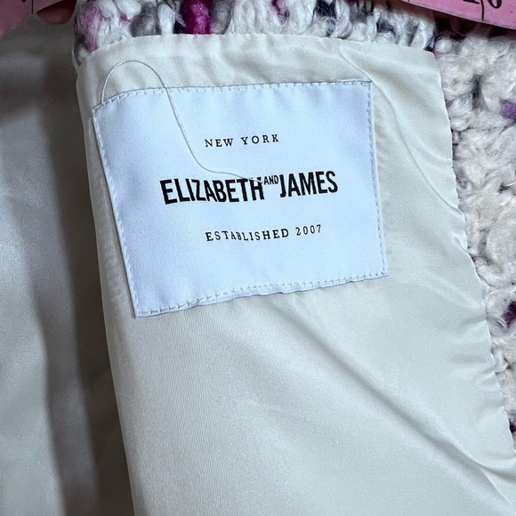 Elizabeth and James New York Bebe Boucle virgins wool coat women size large - Picture 2 of 7